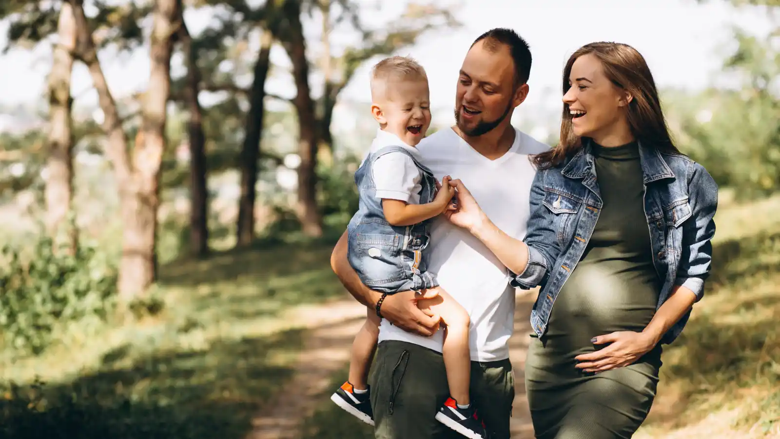Hero Slide Featuring a Young Growing Family
